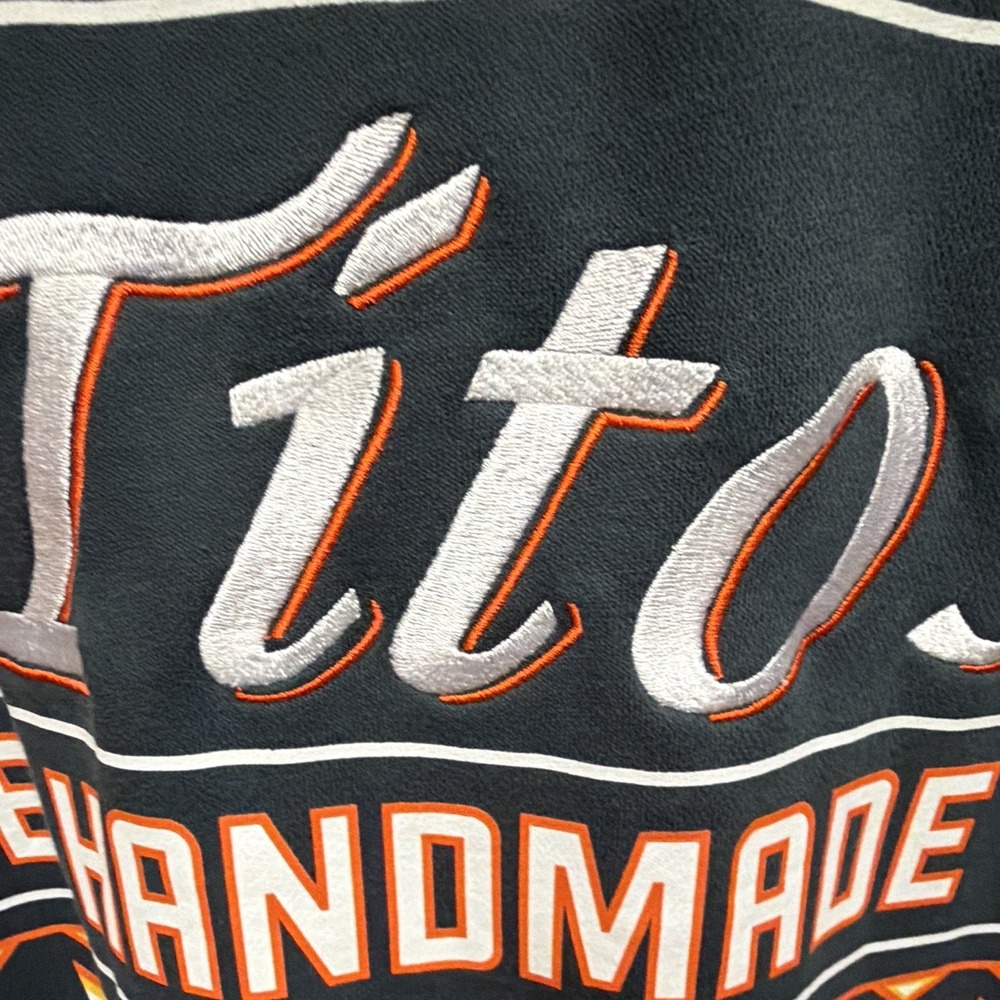 Tito's Handmade Vodka Men's 3XL Gray Orange Pullover Ugly Christmas Sweater - Picture 5 of 8